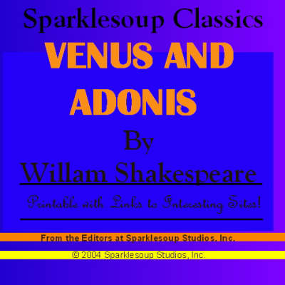 Book cover for Venus and Adonis (Sparklesoup Classics)