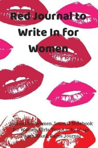 Cover of Red Journal to Write in for Women