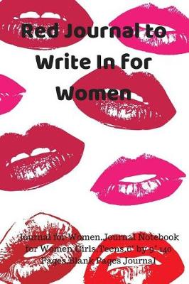 Book cover for Red Journal to Write in for Women