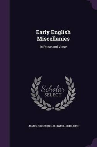 Cover of Early English Miscellanies