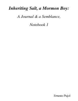 Book cover for Inheriting Salt, a Mormon Boy: A Journal & a Semblance, Notebook 1