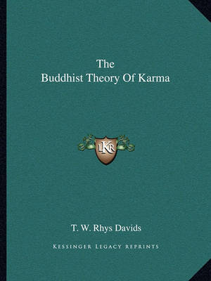 Book cover for The Buddhist Theory of Karma