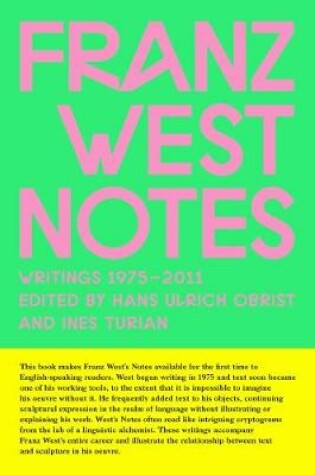 Cover of Franz West Notes