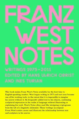 Book cover for Franz West Notes