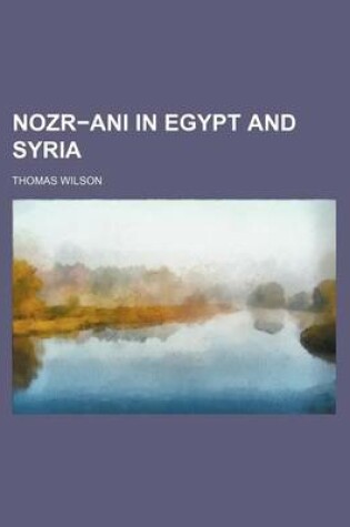 Cover of Nozr Ani in Egypt and Syria