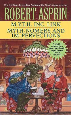 Book cover for M.Y.T.H. Inc. Link/Myth-Nomers and Impervections 2-In-1