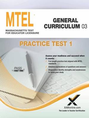Book cover for MTEL General Curriculum 03 Practice Test 1