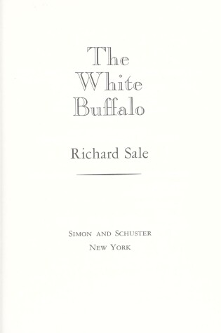 Cover of The White Buffalo