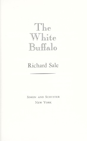 Book cover for The White Buffalo