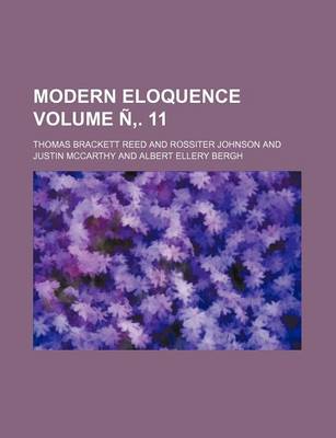 Book cover for Modern Eloquence Volume N . 11