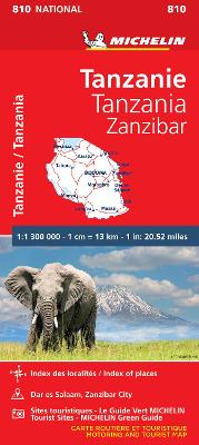 Cover of Tanzania & Zanzibar - Michelin National Map 810
