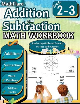 Book cover for Addition and Subtraction Math Workbook 2nd and 3rd Grade