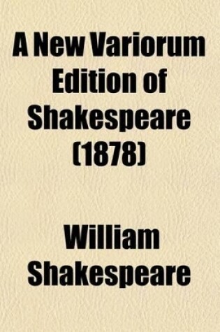 Cover of A New Variorum Edition of Shakespeare; Macbeth