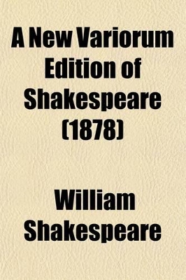 Book cover for A New Variorum Edition of Shakespeare; Macbeth