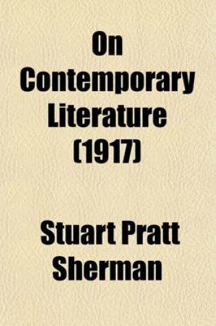 Cover of On Contemporary Literature