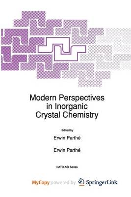 Book cover for Modern Perspectives in Inorganic Crystal Chemistry