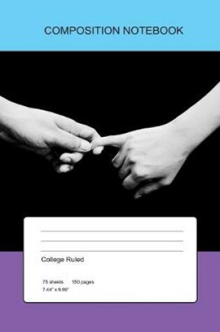 Cover of Composition Notebook Friendship Holding Hands
