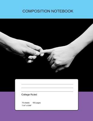 Book cover for Composition Notebook Friendship Holding Hands