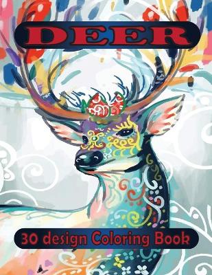 Book cover for deer 30 design coloring book