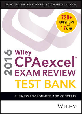 Book cover for Wiley CPAexcel Exam Review 2016 Test Bank