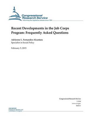 Book cover for Recent Developments in the Job Corps Program