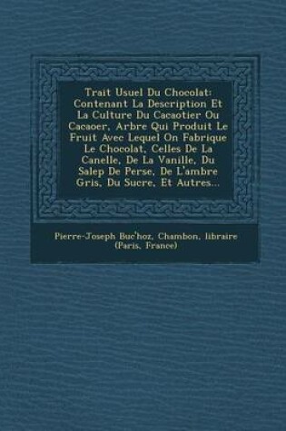 Cover of Trait Usuel Du Chocolat