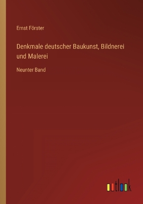 Book cover for Denkmale deutscher Baukunst, Bildnerei und Malerei