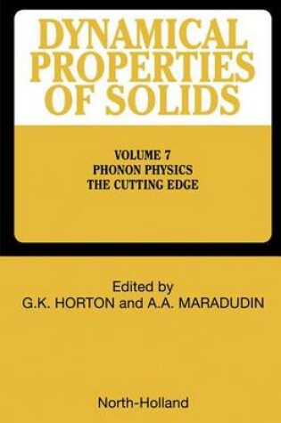 Cover of Phonon Physics the Cutting Edge