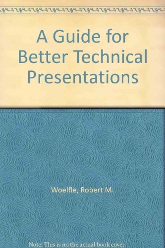 Book cover for A Guide for Better Technical Presentations