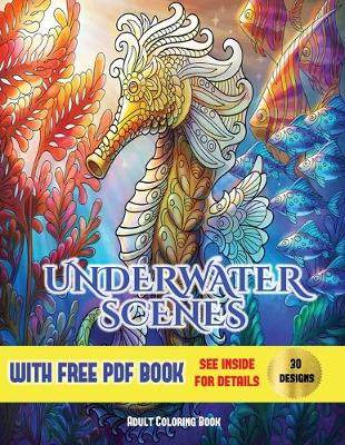 Book cover for Adult Coloring Book (Underwater Scenes)