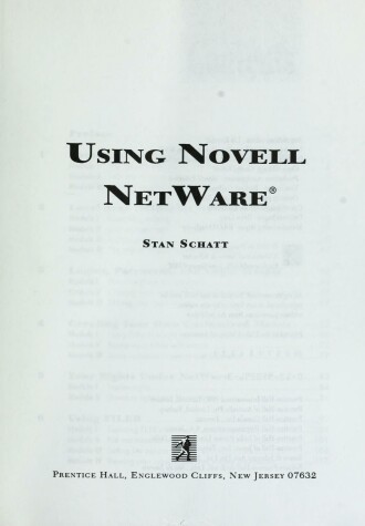 Book cover for Using Novell NetWare