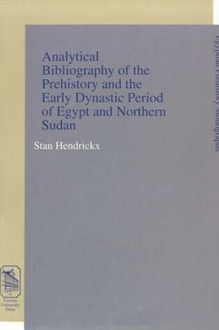 Cover of Analytical Bibliography of the Prehistory and the Early Dynastic Period