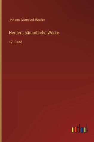 Cover of Herders s�mmtliche Werke