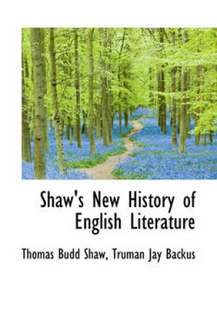 Cover of Shaw's New History of English Literature