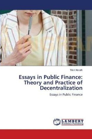 Cover of Essays in Public Finance