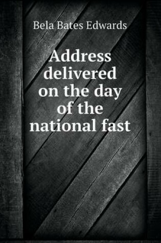 Cover of Address delivered on the day of the national fast