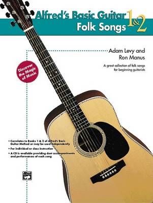 Book cover for Alfred's Basic Guitar Folk Songs 1 & 2