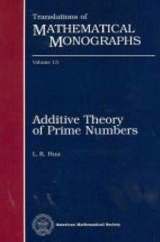 Cover of Additive Theory of Prime Numbers