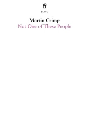 Cover of Not One Of These People