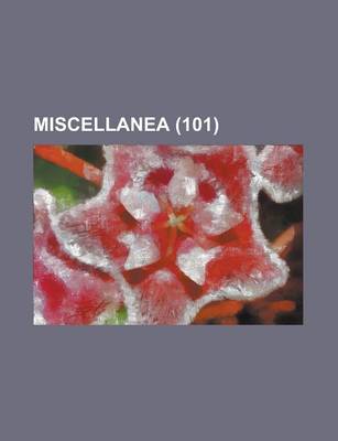 Book cover for Miscellanea (101)
