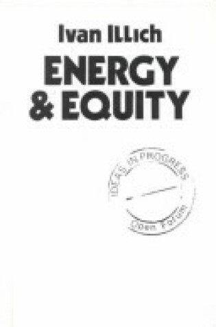 Cover of Energy and Equity