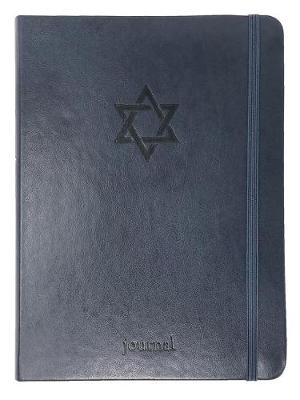 Book cover for THE STAR OF DAVID ESSENTIAL JOURNAL (NAVY LEATHERLUXE?)