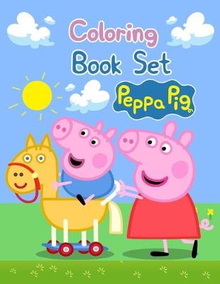 Book cover for Coloring Book Set Peppa Pig