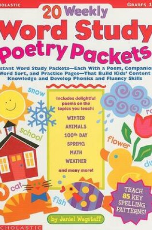 Cover of 20 Weekly Word Study Poetry Packets