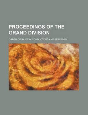 Book cover for Proceedings of the Grand Division