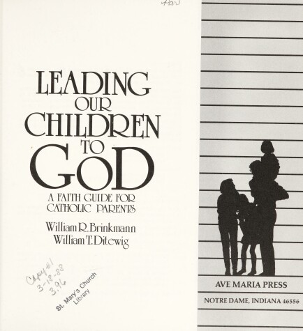 Book cover for Leading Our Children to God