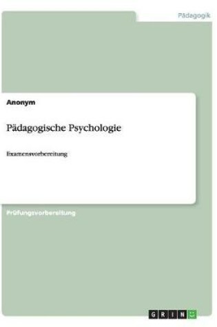 Cover of Padagogische Psychologie