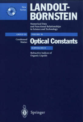 Book cover for Refractive Indices of Organic Liquids