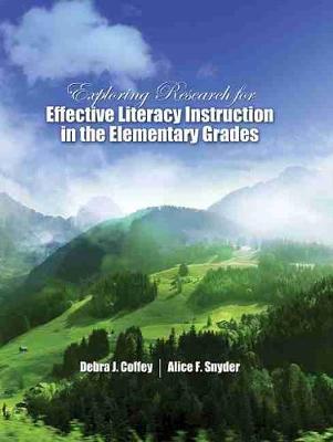 Book cover for Exploring Research for Effective Literacy Instruction in the Elementary Grades - eBook