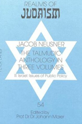 Cover of Talmudic Anthology in Three Volumes